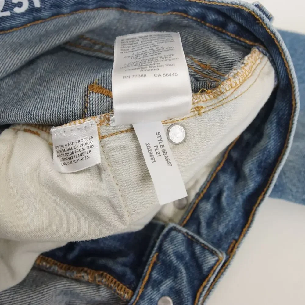 J Crew Slouchy Boyfriend Relaxed Straight Leg Blue Jeans Sz 25 Petite
